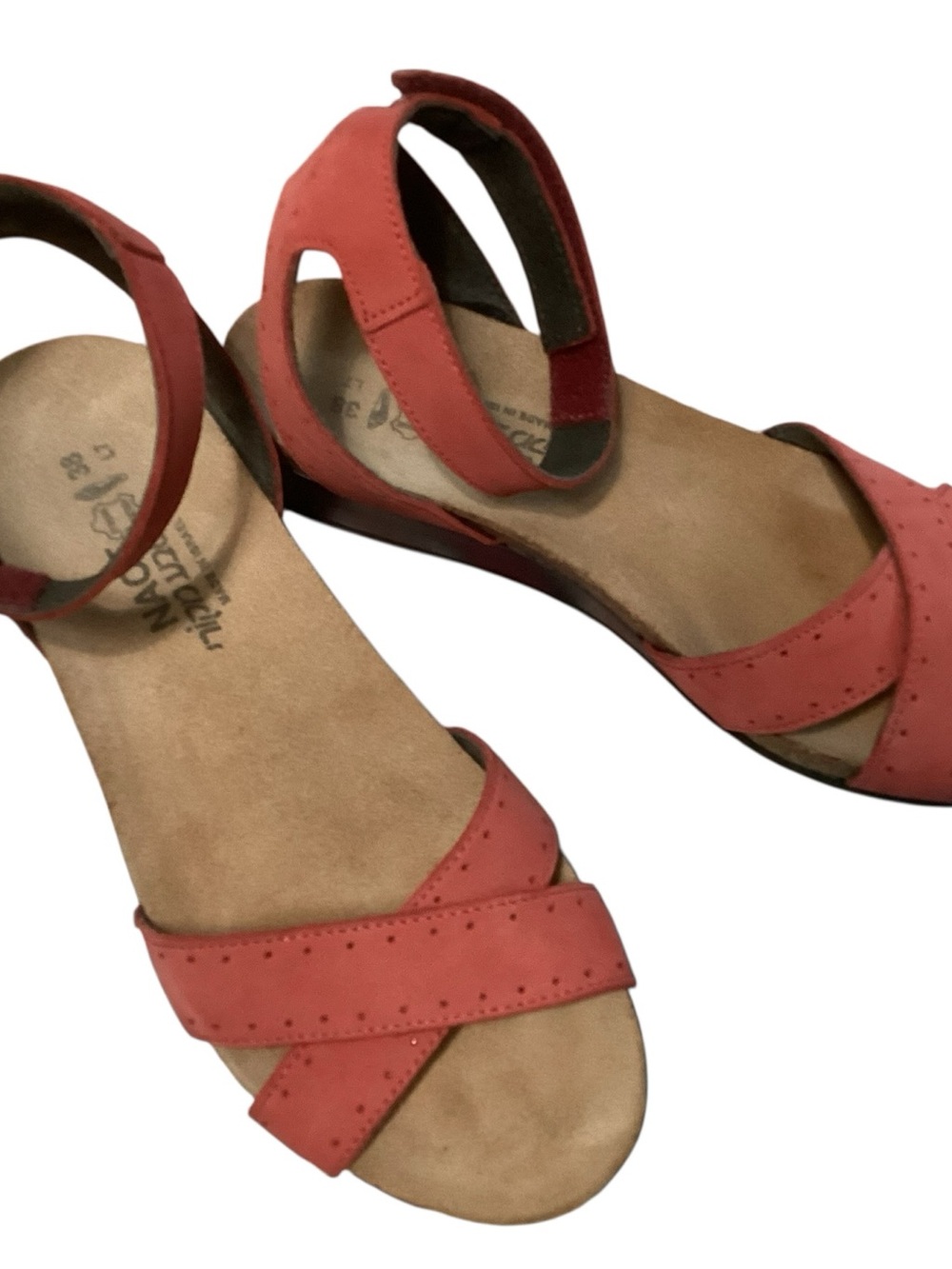 Naot Wand Sandal in Red size 38